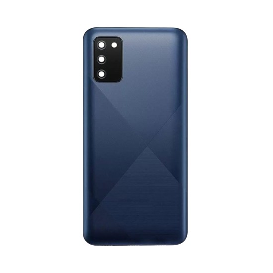 Tampa Traseira+Lente da Câmera Samsung Galaxy A02s/A025 Azul